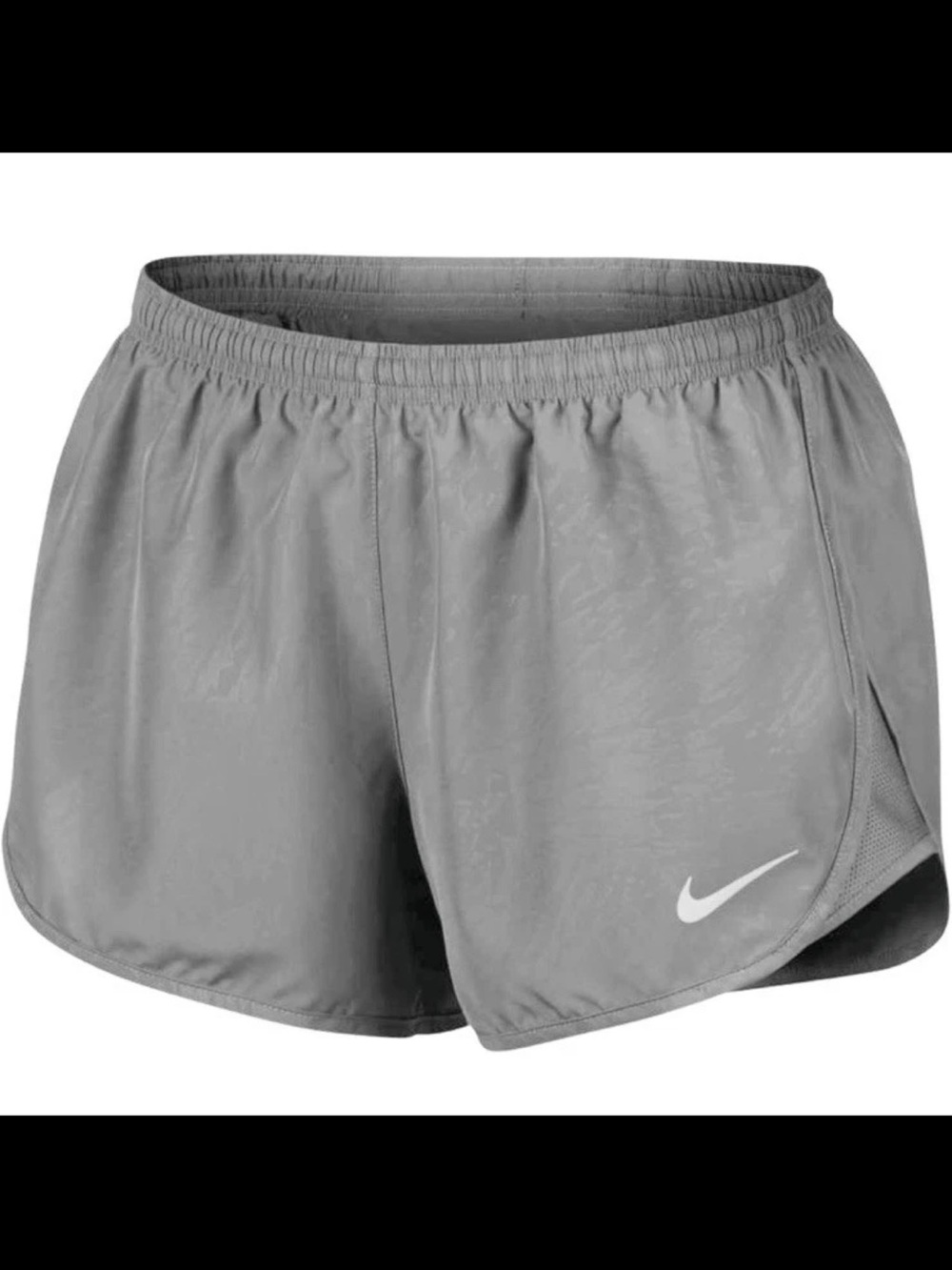 NIKE Women's Tempo Running Shorts DriFit XL Mid Rise Brief-Lined Gray 831281-056 - Picture 2 of 2